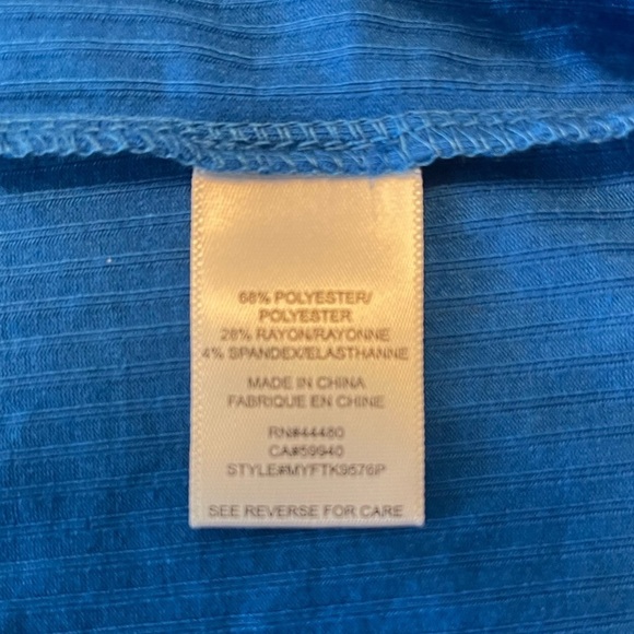 Love, Fire LA BodyCon Crop in Cobalt Blue with Cut Out Chest NWT - Picture 8 of 12